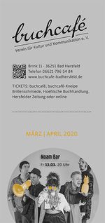buchcafè Programm März - April 2020