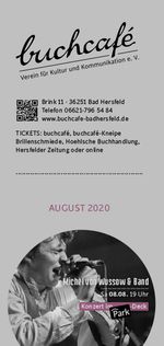 buchcafè Programm August 2020