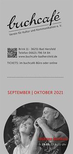 buchcafè Programm September - Oktober 2021