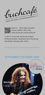 buchcafè Programm September-Oktober 2020